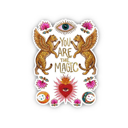 Purplehecate Vintage Tiger You Are The Magic Sticker