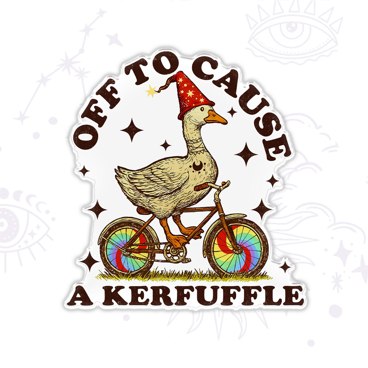 Purplehecate Off to Cause a Kerfuffle Goose Magnet