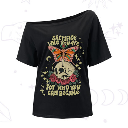 Purplehecate For Who You Can Become One-Shoulder T-Shirt