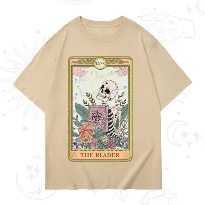 Purplehecate The Reader Occult Tarot Skeleton T-Shirt