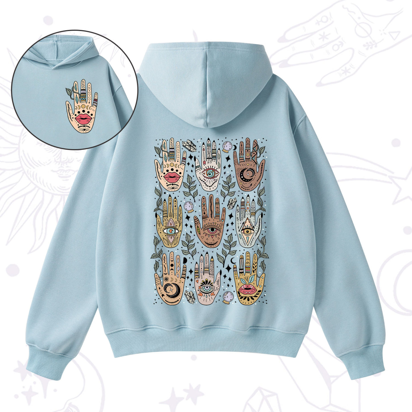 Purplehecate Helping Hands Fleece Hoodie Suit