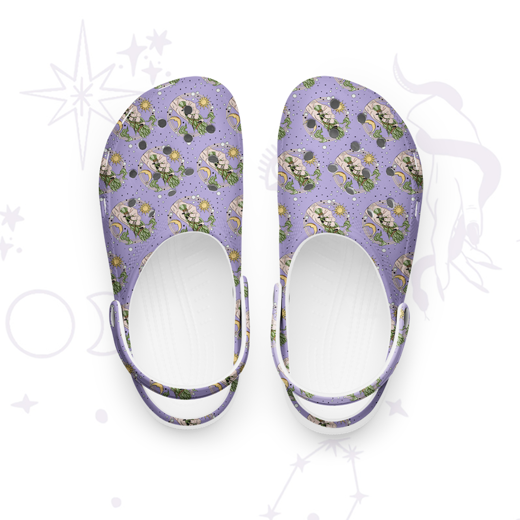 Purplehecate Go Sage Yourself Rubber Clogs