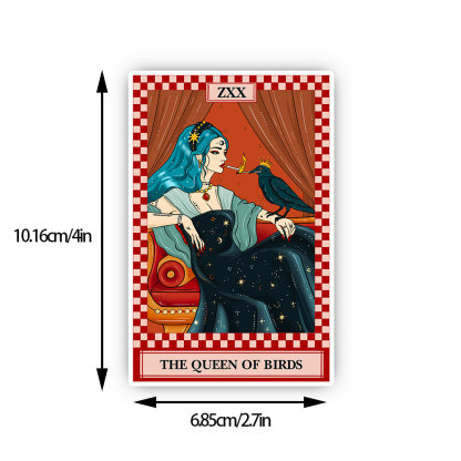 Purplehecate The Queen Of Birds Tarot Sticker