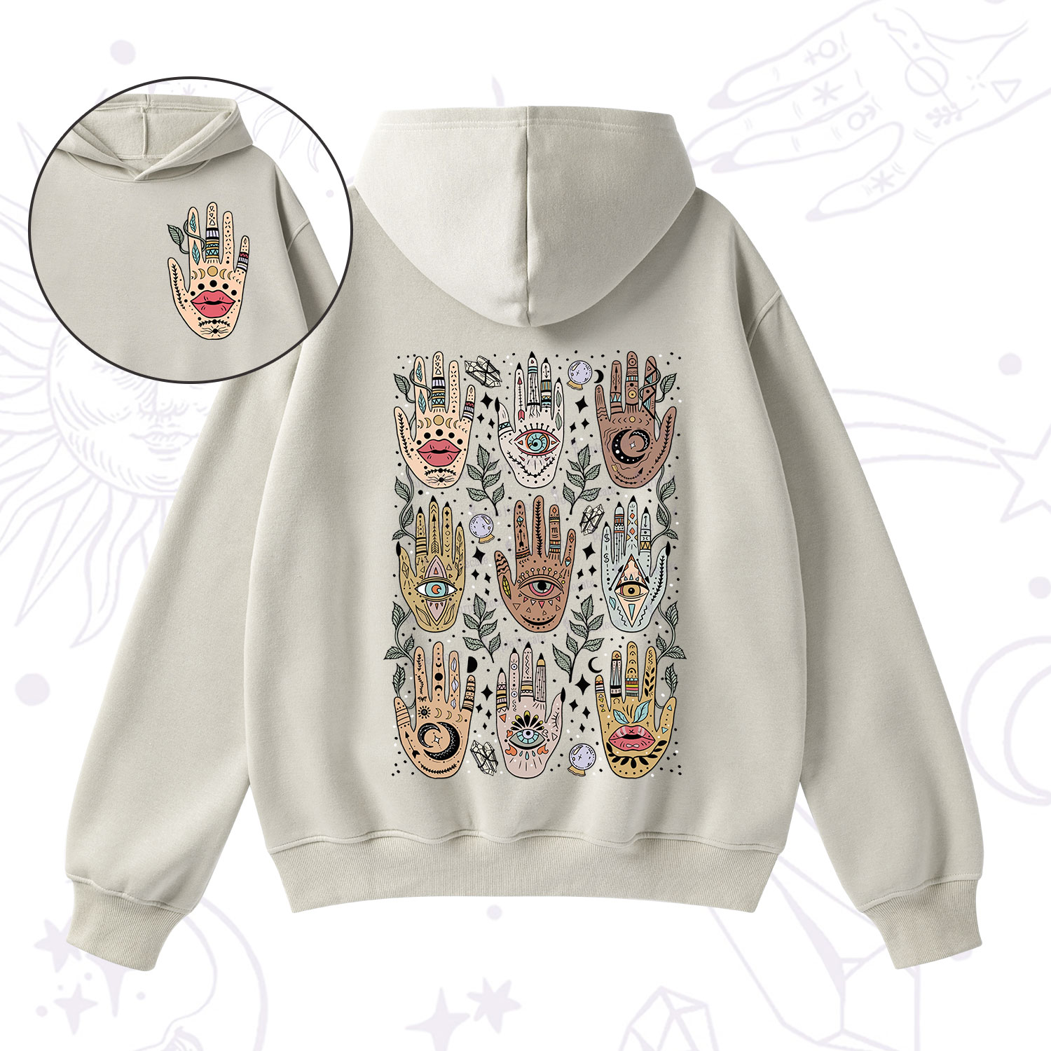 Purplehecate Helping Hands Fleece Hoodie Suit