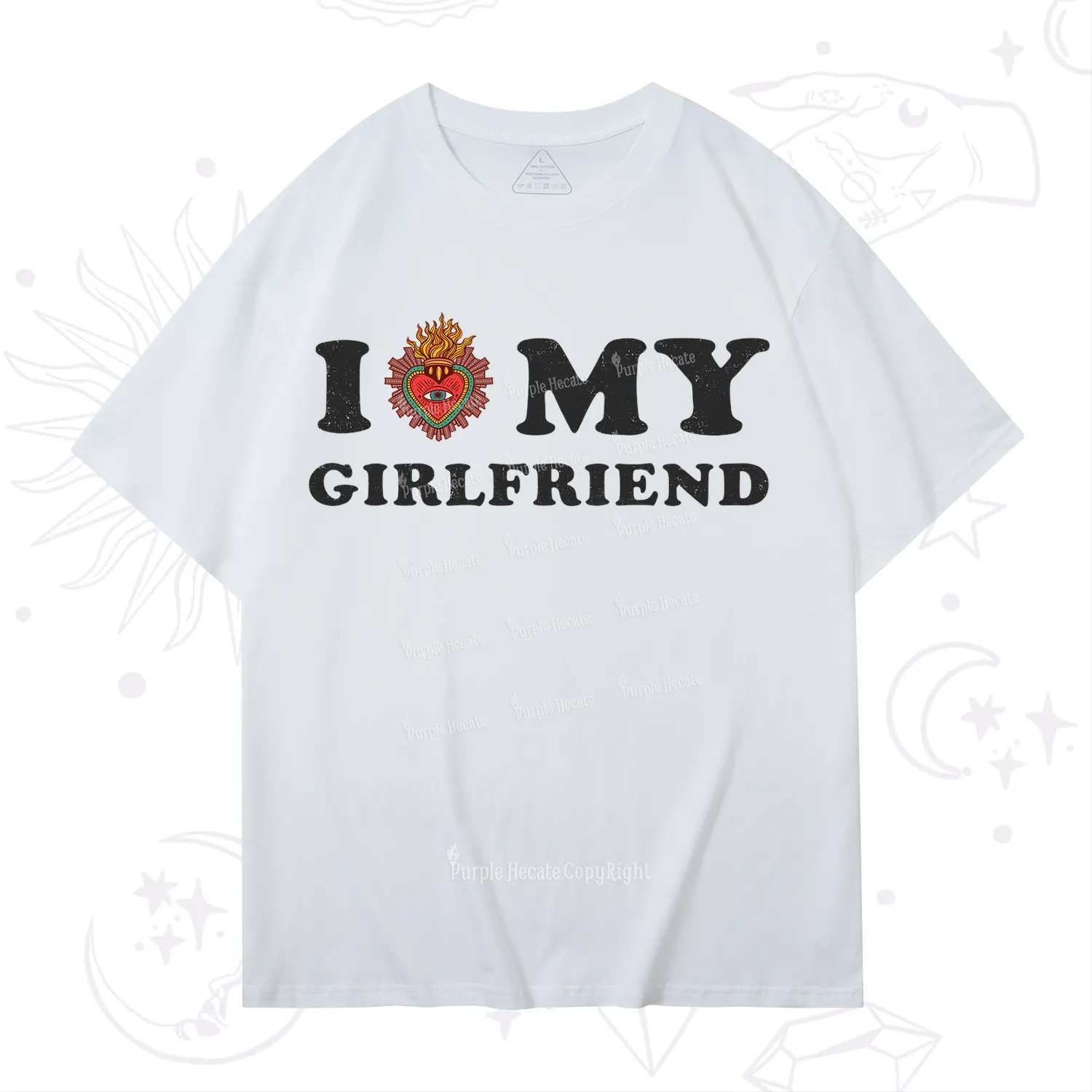 Purplehecate I Love My Boyfriend Valentine T-Shirt