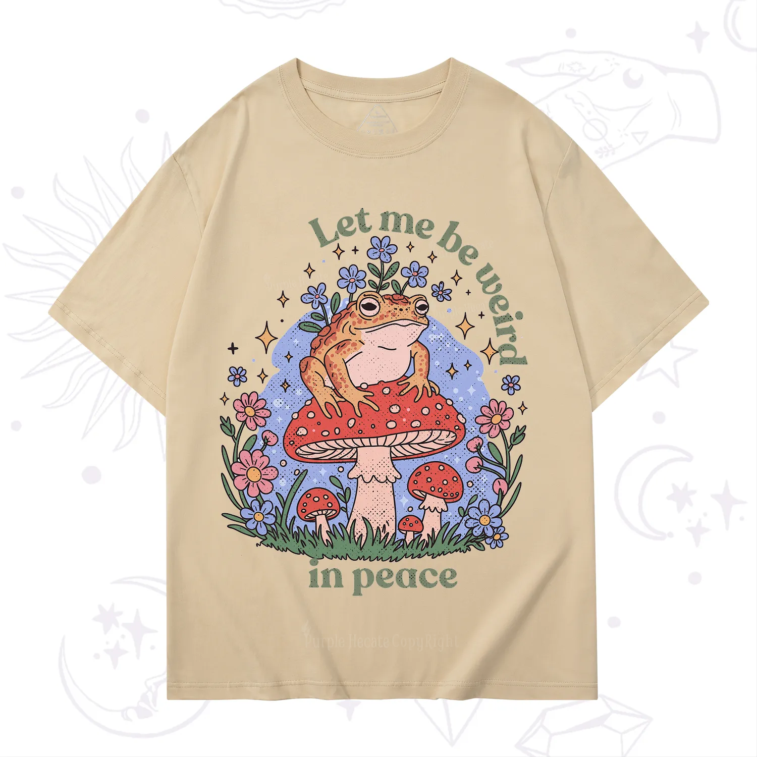 Purplehecate Let Me Be Weird In Peace Frog T-Shirt
