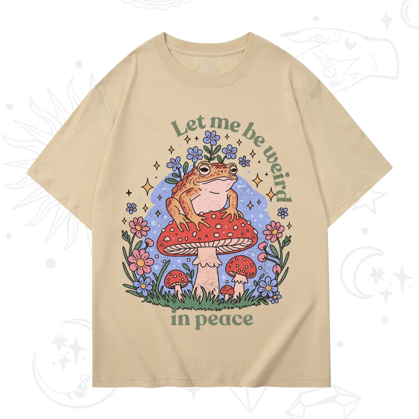 Purplehecate Let Me Be Weird In Peace Frog T-Shirt