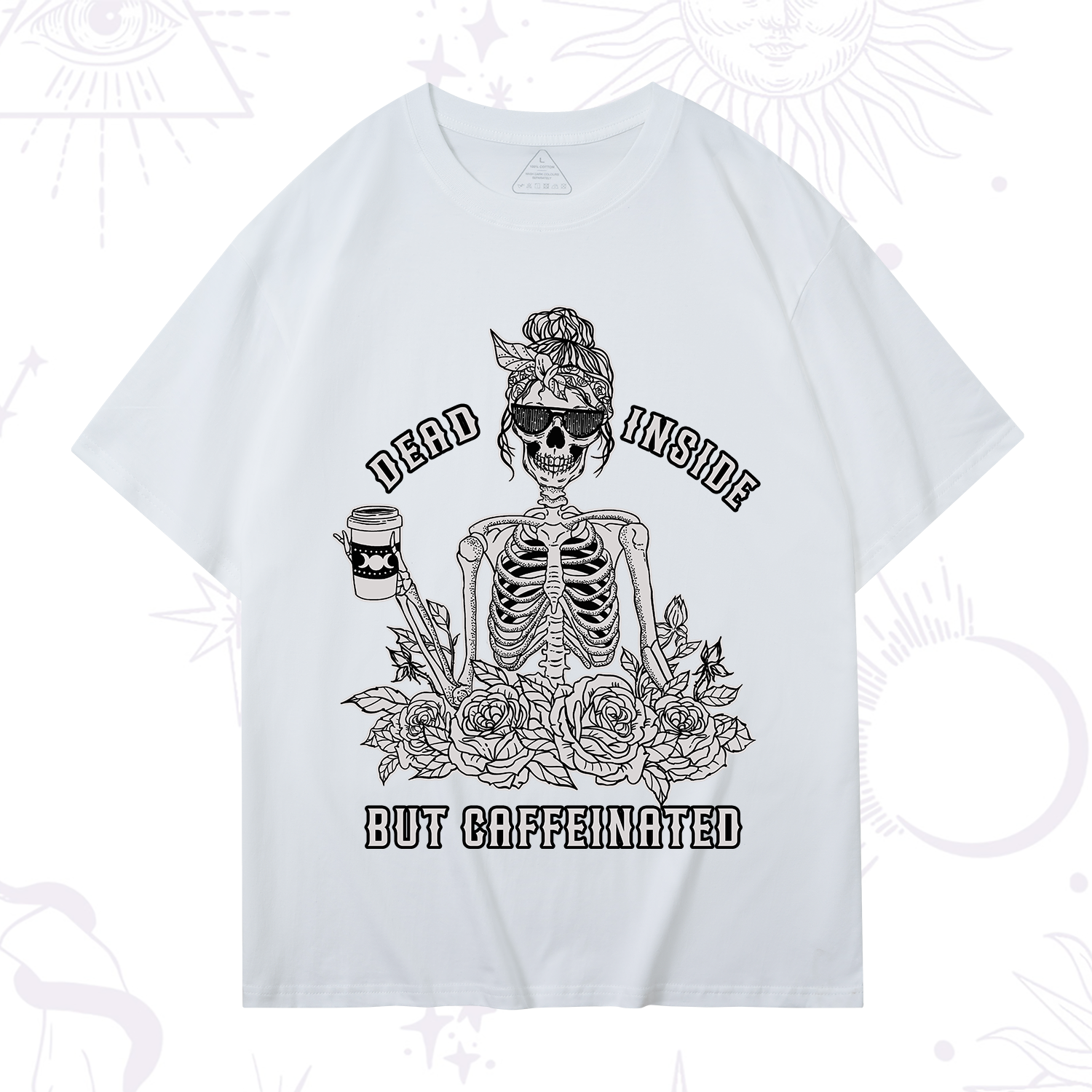 Purplehecate Dead Inside But Caffeinated T-Shirt