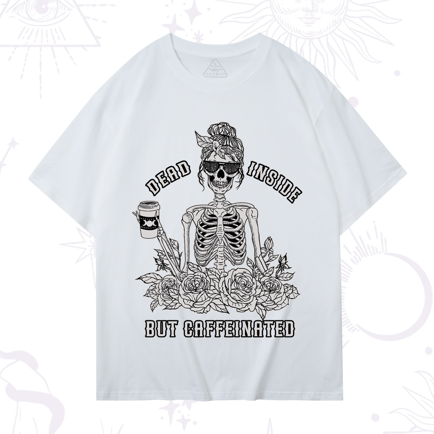 Purplehecate Dead Inside But Caffeinated T-Shirt