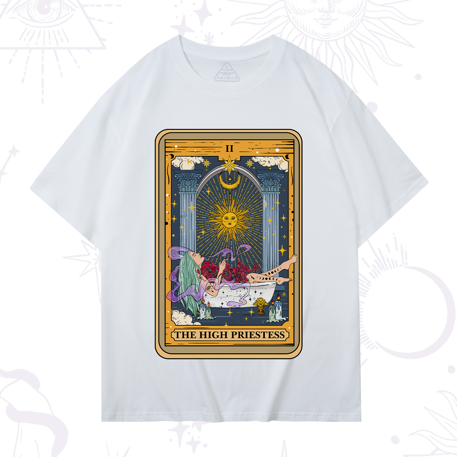 Purplehecate The High Priestess Tarot Card T-Shirt