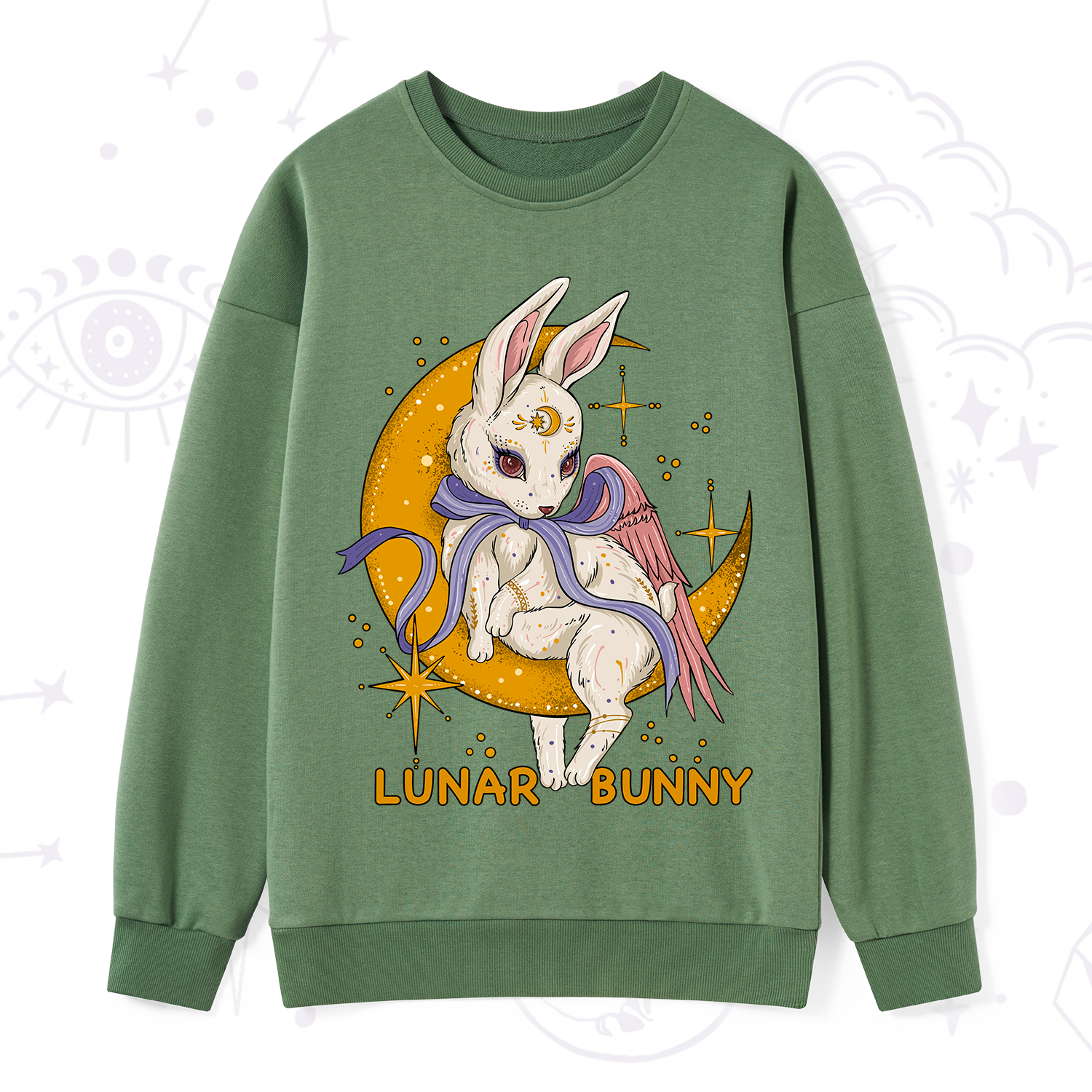 Purplehecate Lunar Bunny Easter Sweatshirt