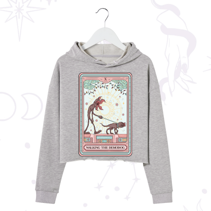Purplehecate The Walker of Shadows Tarot Crop Hoodie