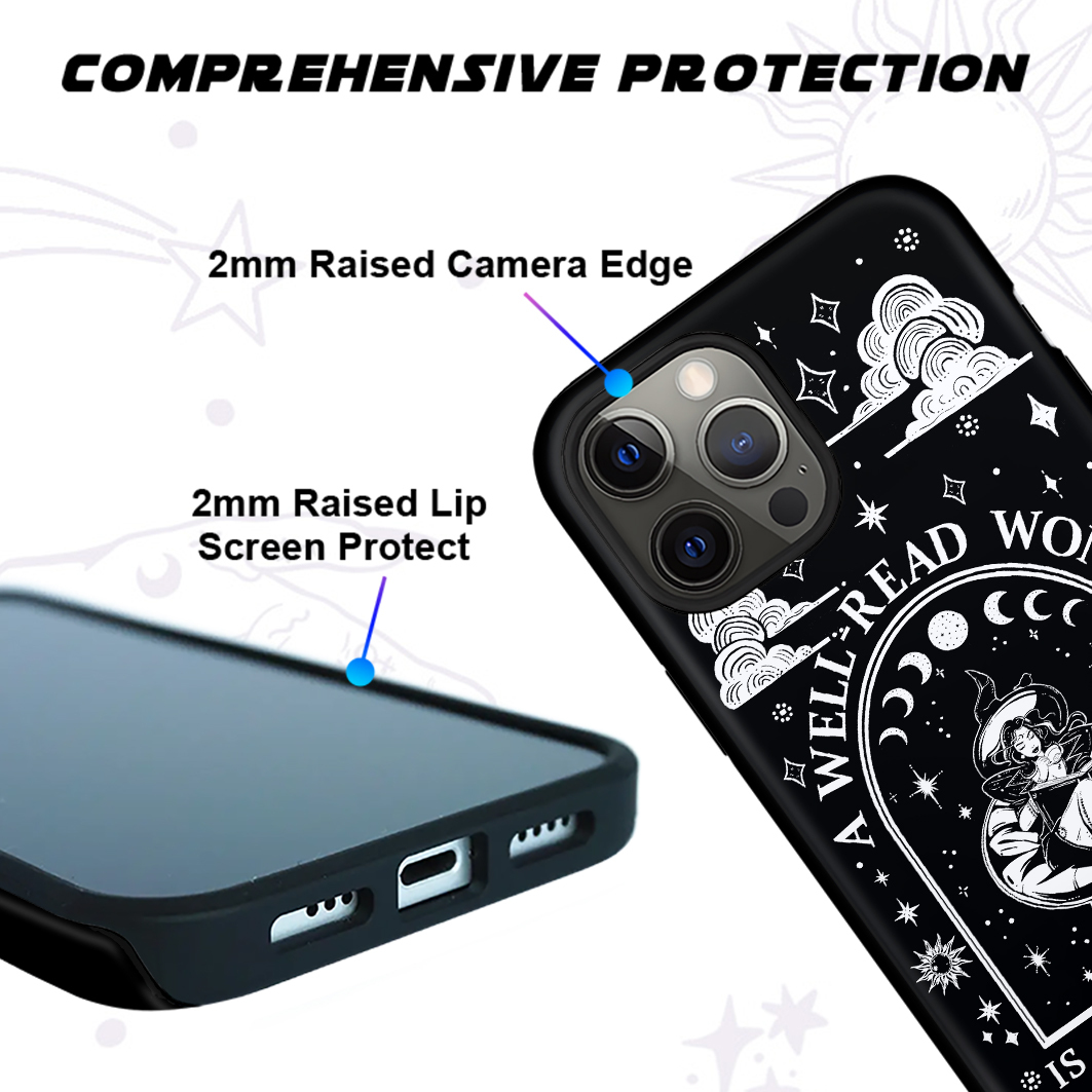 Purplehecate A Well Read Woman Bookish Phone Case