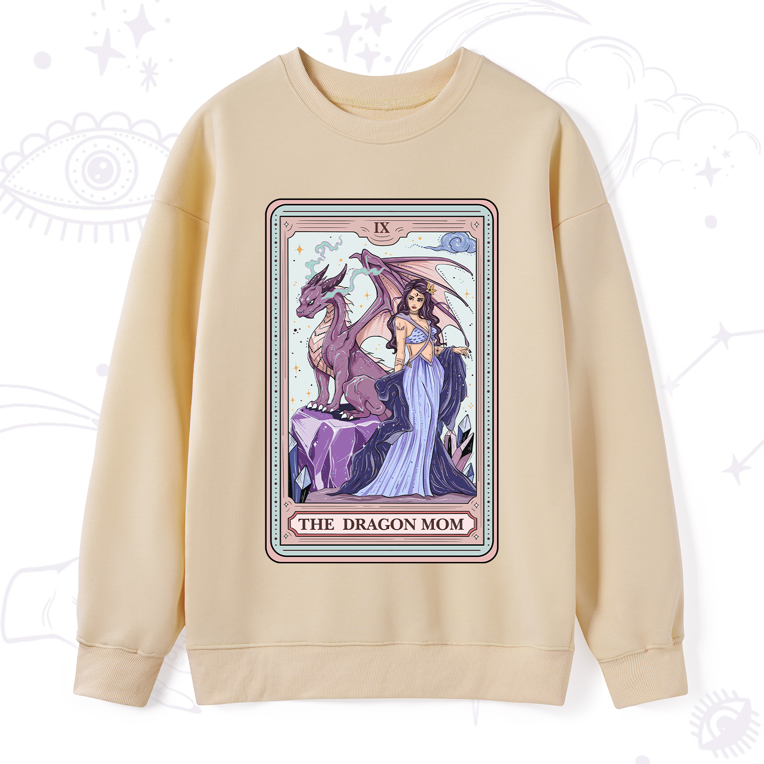 Purplehecate The Dragon Mom Tarot Sweatshirt