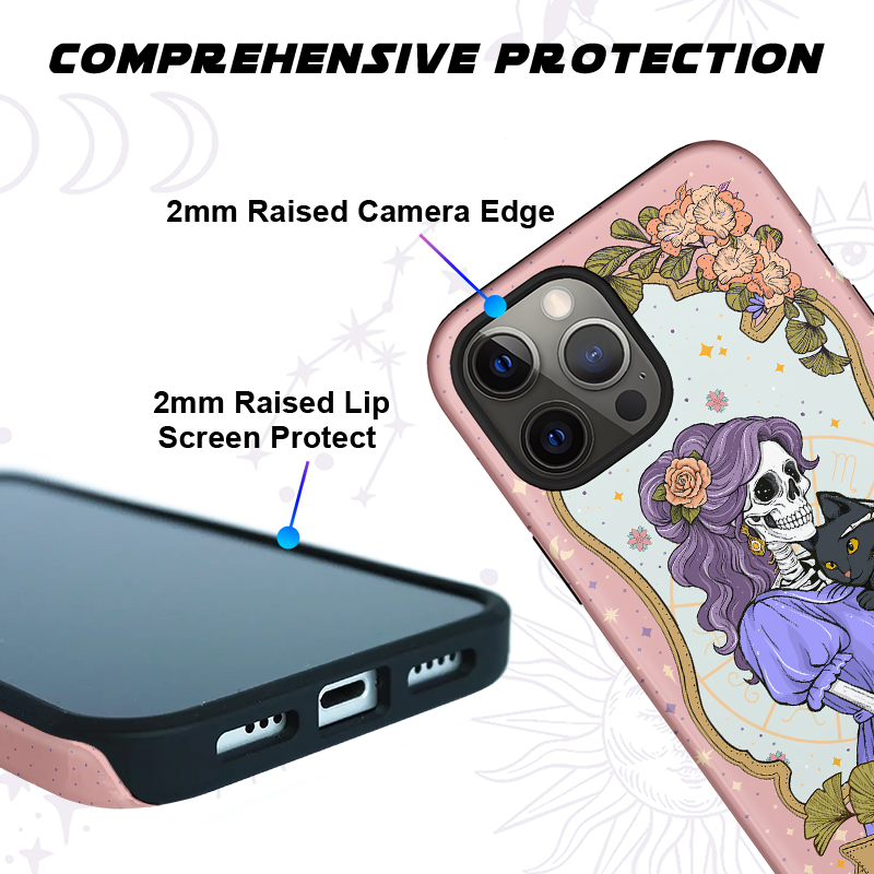 Purplehecate The Mystic Witch Cat Mom Ancient Mirror Phone Case