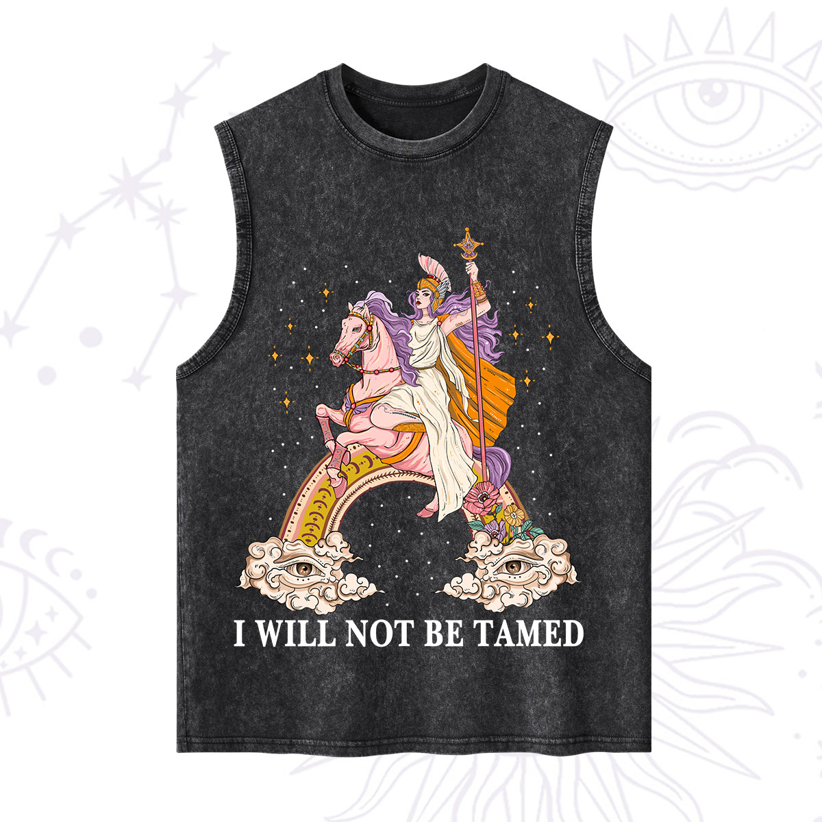Purplehecate I Will Not Be Tamed Washed Tank