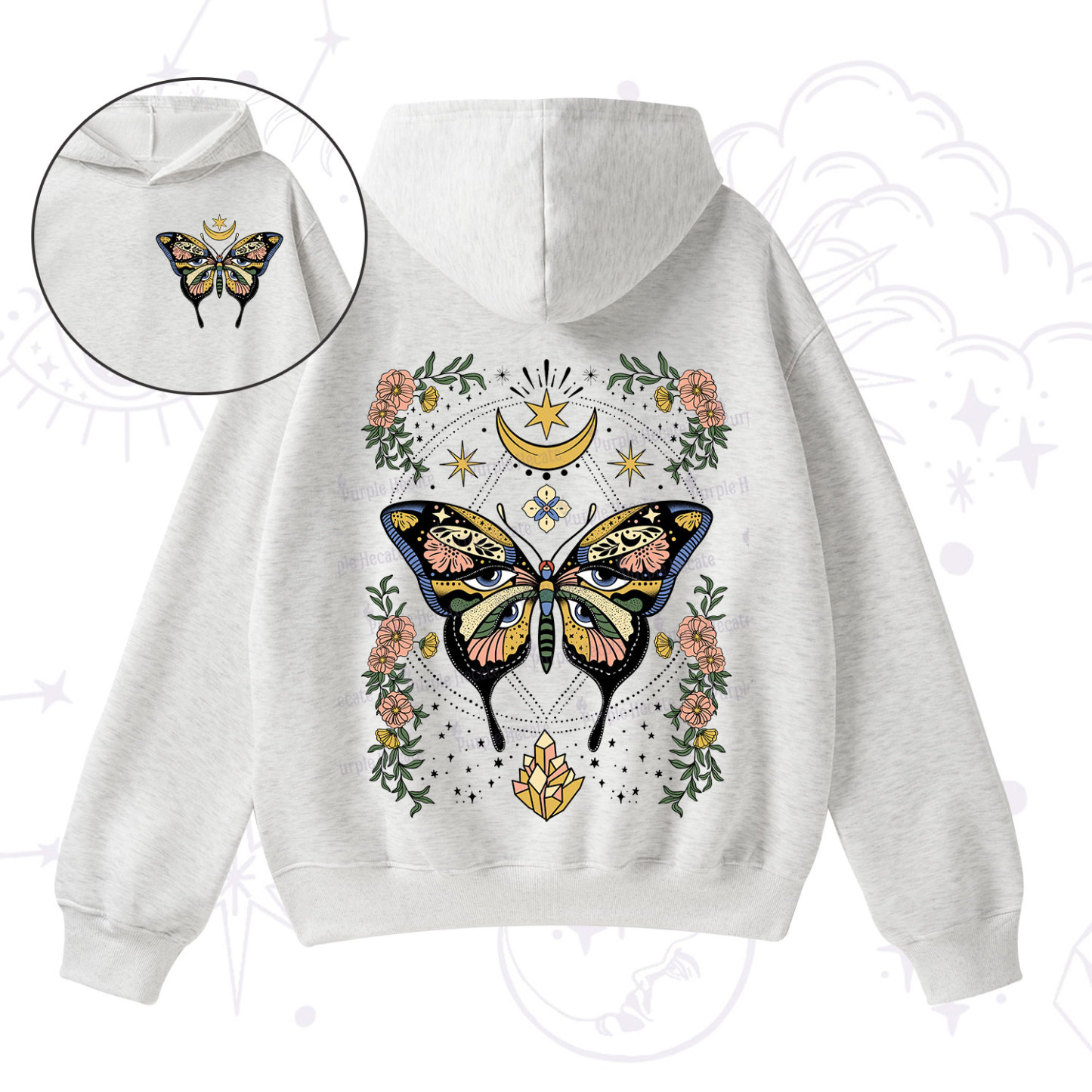 Purplehecate I Am Opening Fleece Hoodie Suit