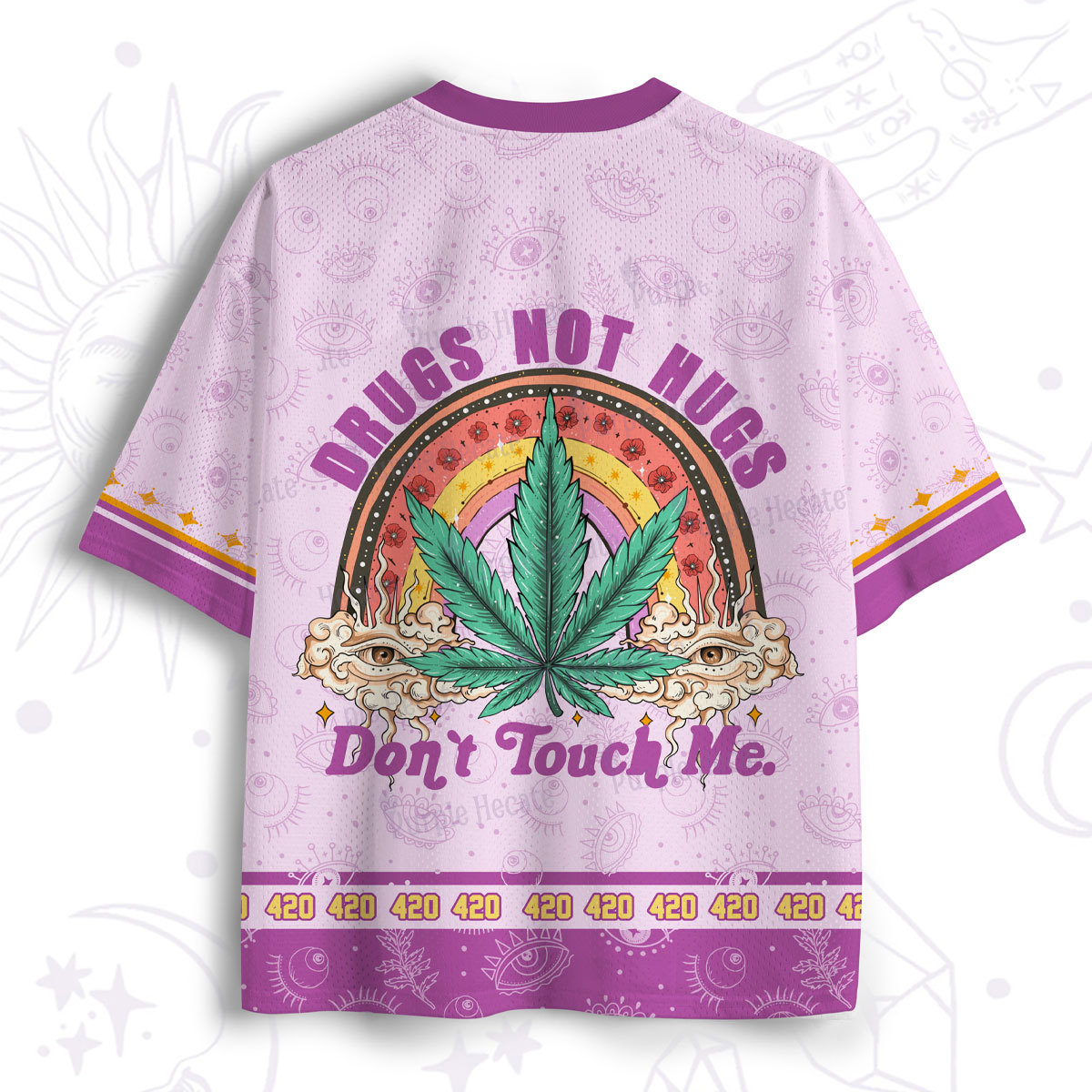 Purplehecate 420 Vibes Don’t Touch My Weed Mesh Jersey