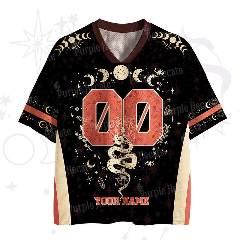 Personalized Purplehecate Mystical Moon Phases Snake Mesh Jersey