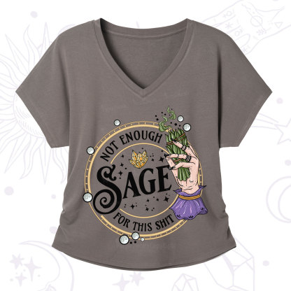 Purplehecate Not Enough Smudge for This Shit V-Neck T-Shirt