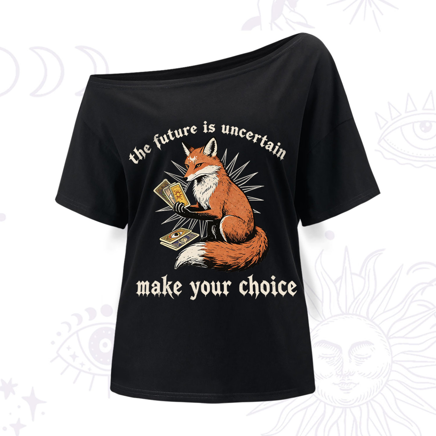 Purplehecate The Future Is Uncertain make Your Choice One Shoulder T-Shir