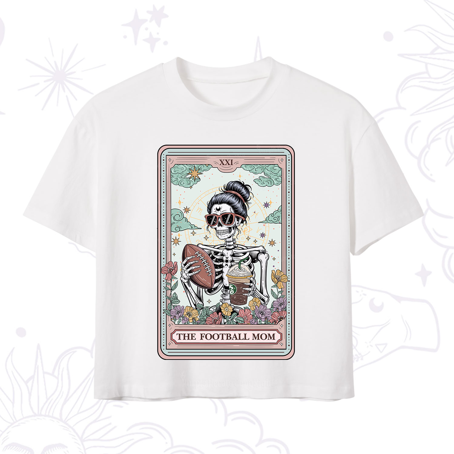 Purplehecate The Football Mom Tarot Crop T-Shirt