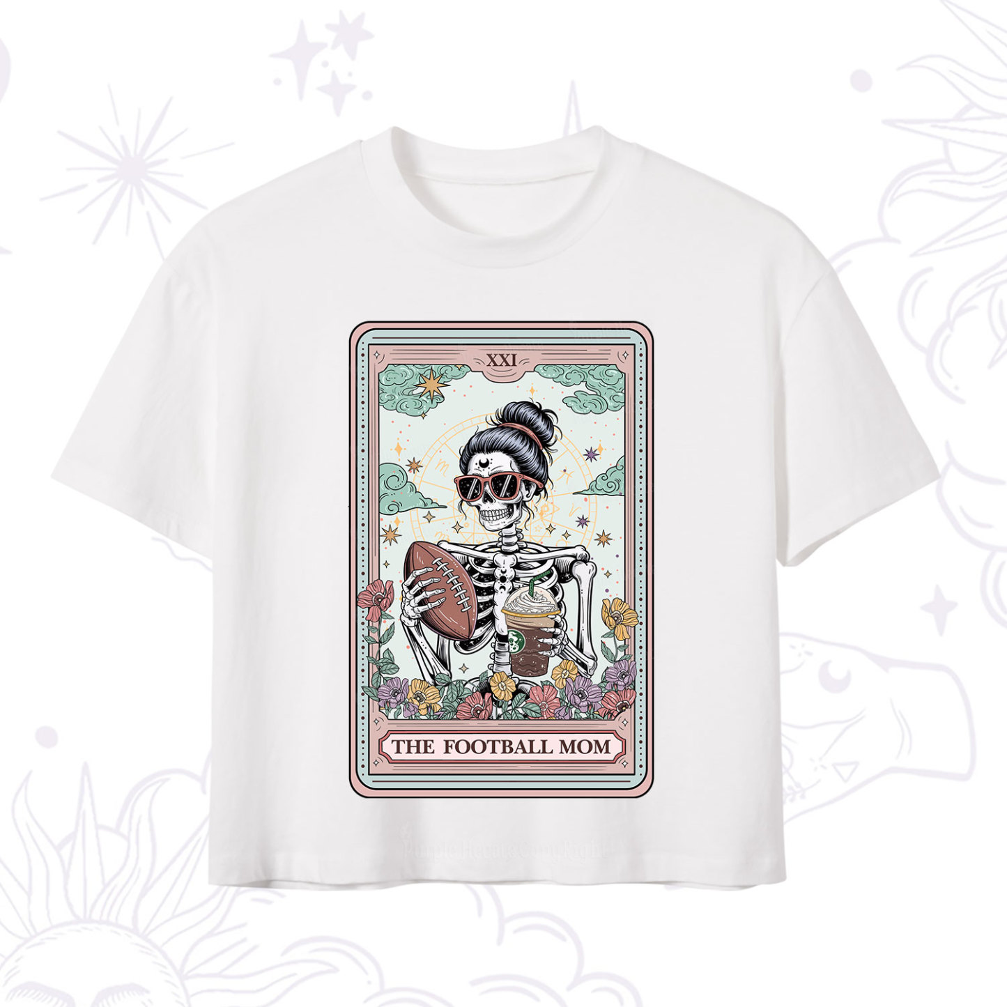Purplehecate The Football Mom Tarot Crop T-Shirt