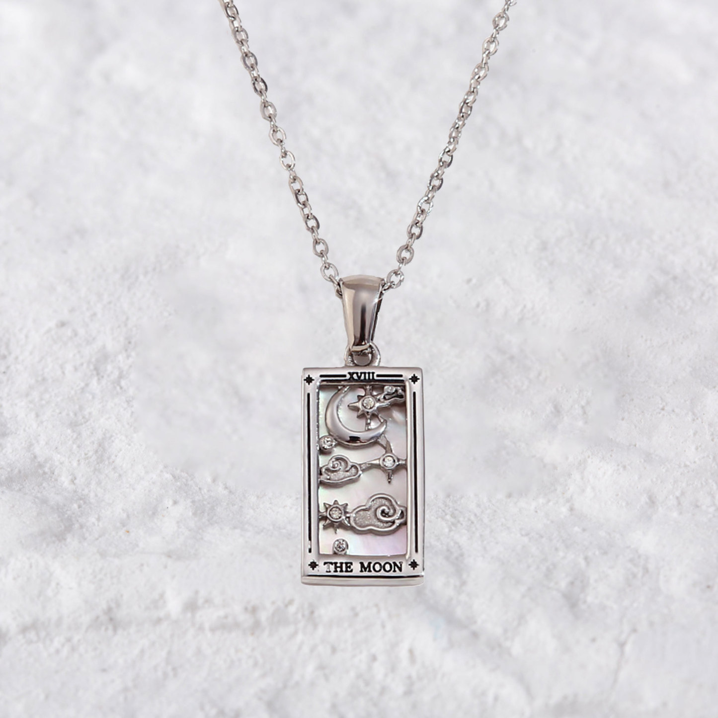 Purplehecate The Moon Tarot Necklace