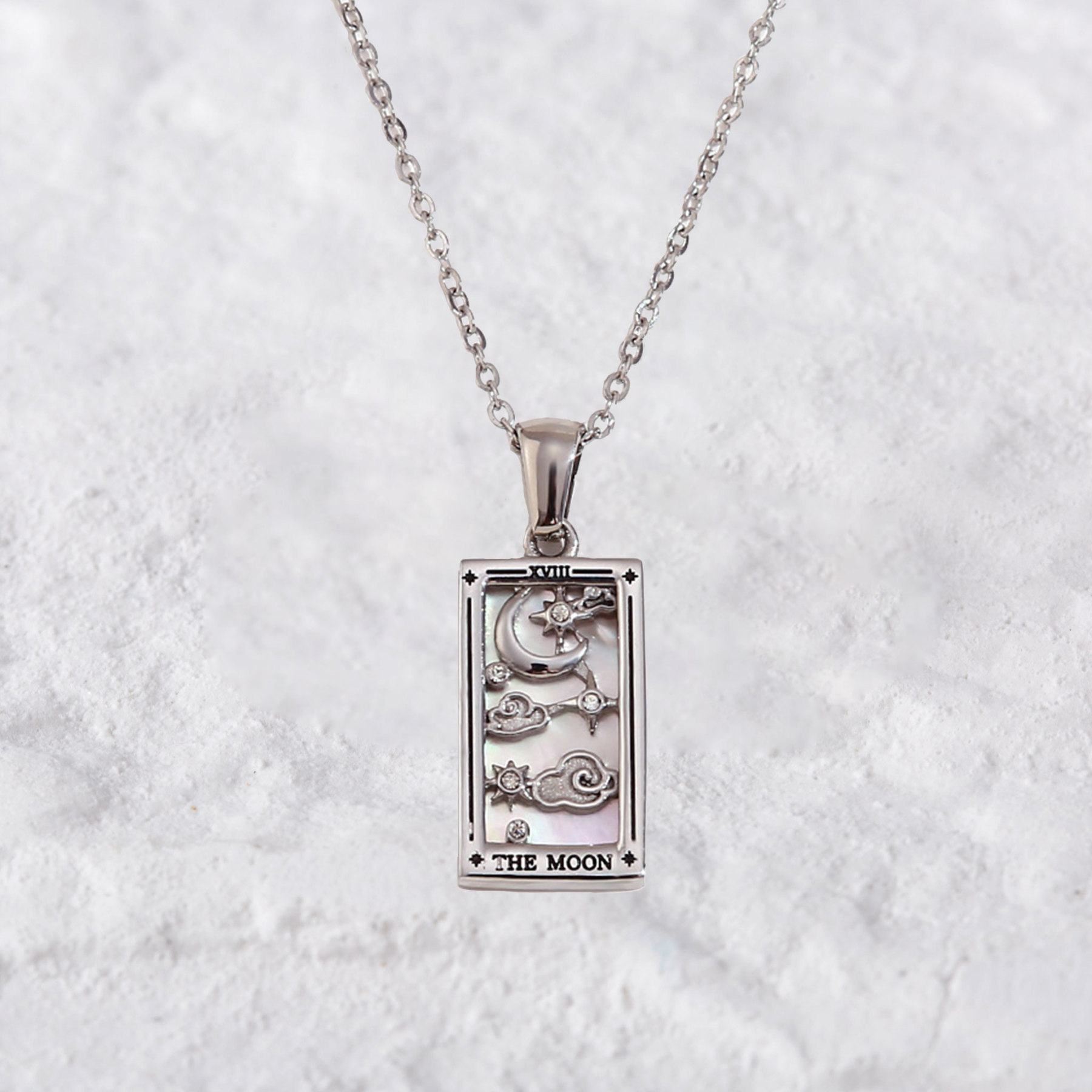 Purplehecate The Moon Tarot Necklace