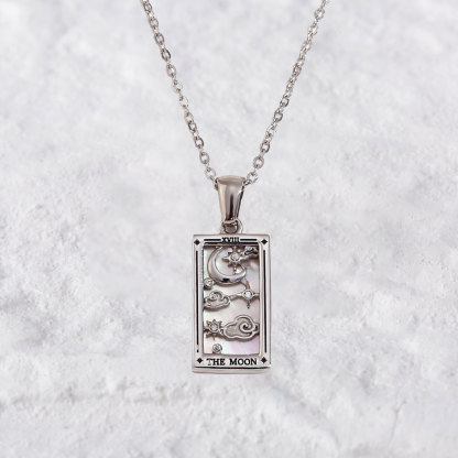 Purplehecate The Moon Tarot Necklace