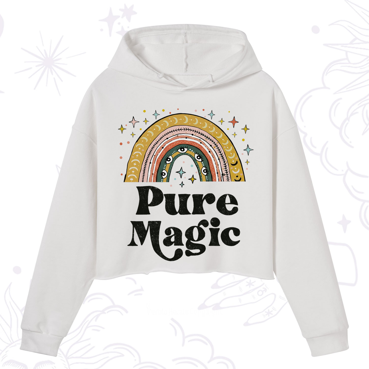 Purplehecate Pure Magic Crop Hoodie