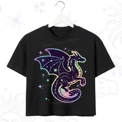 Purplehecate Celestial Dragon Crop T-Shirt