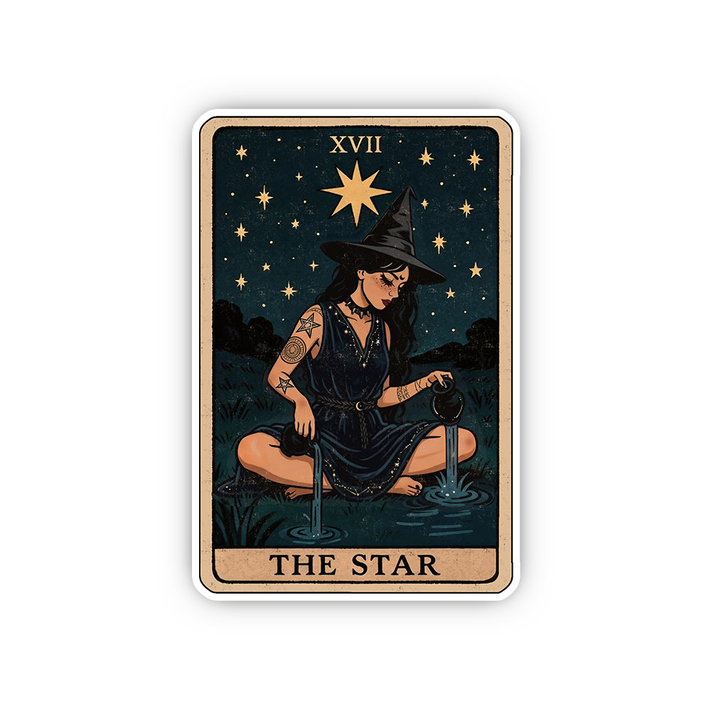 Purplehecate The Star Witch Tarot Sticker