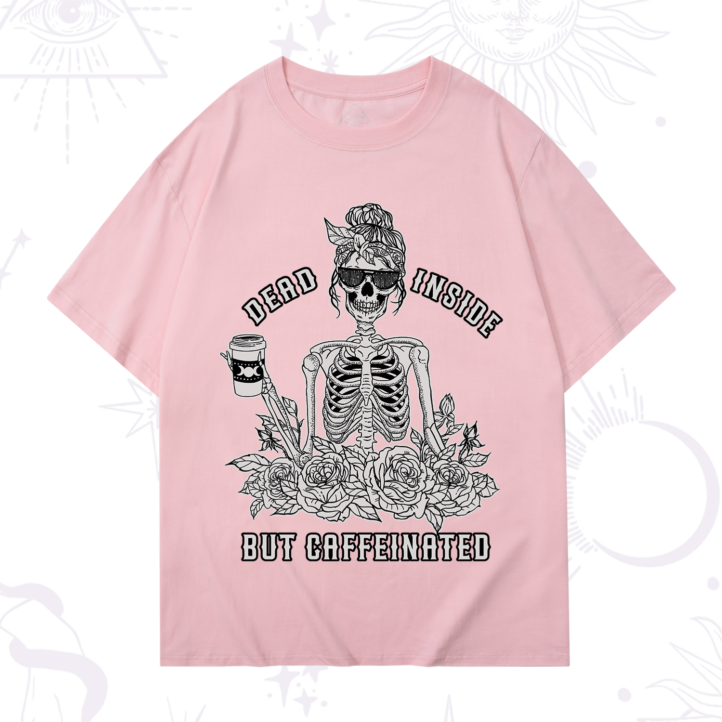 Purplehecate Dead Inside But Caffeinated T-Shirt