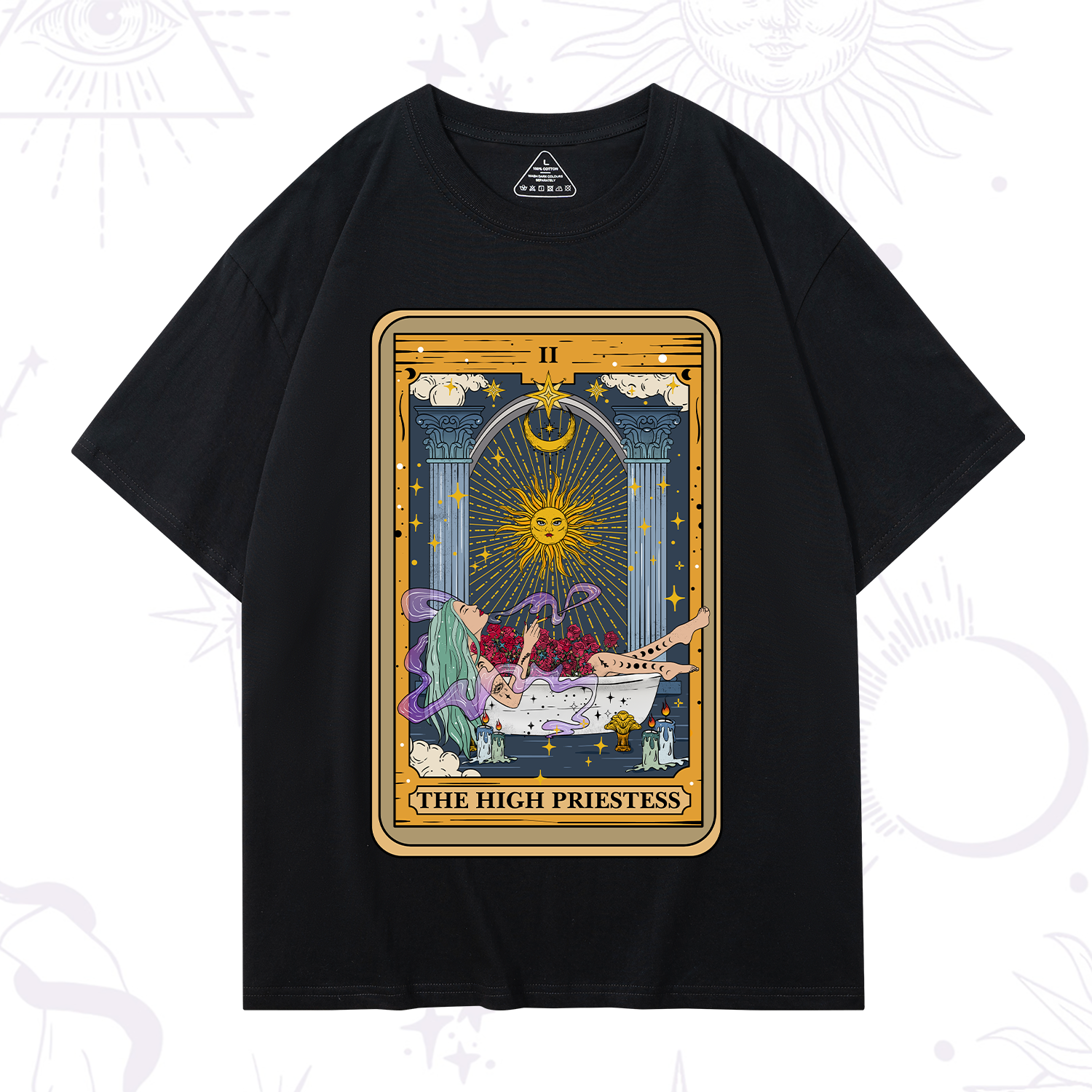 Purplehecate The High Priestess Tarot Card T-Shirt