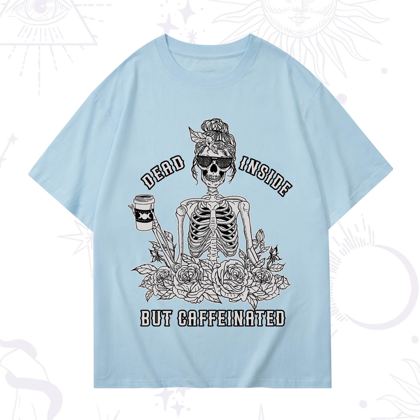 Purplehecate Dead Inside But Caffeinated T-Shirt