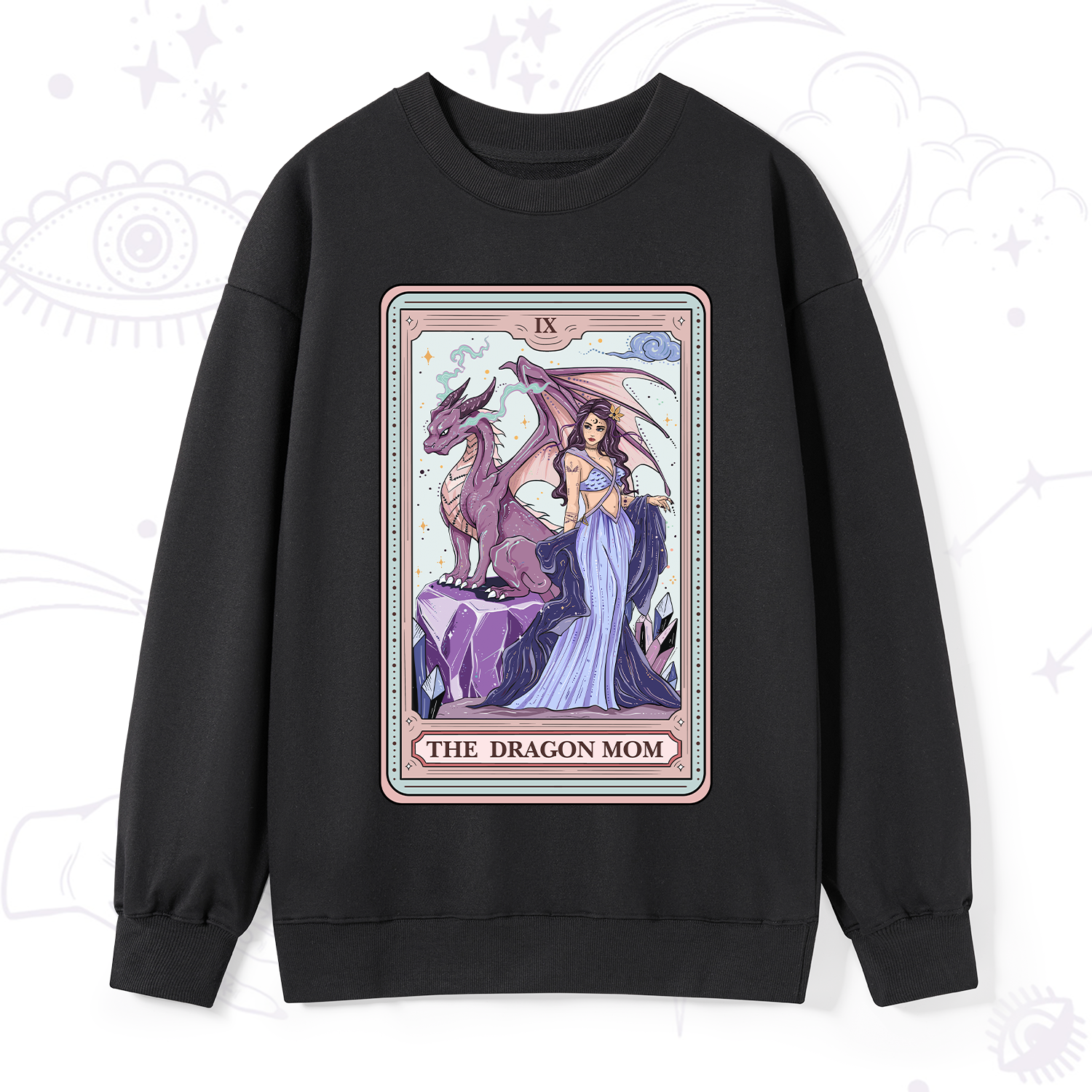 Purplehecate The Dragon Mom Tarot Sweatshirt
