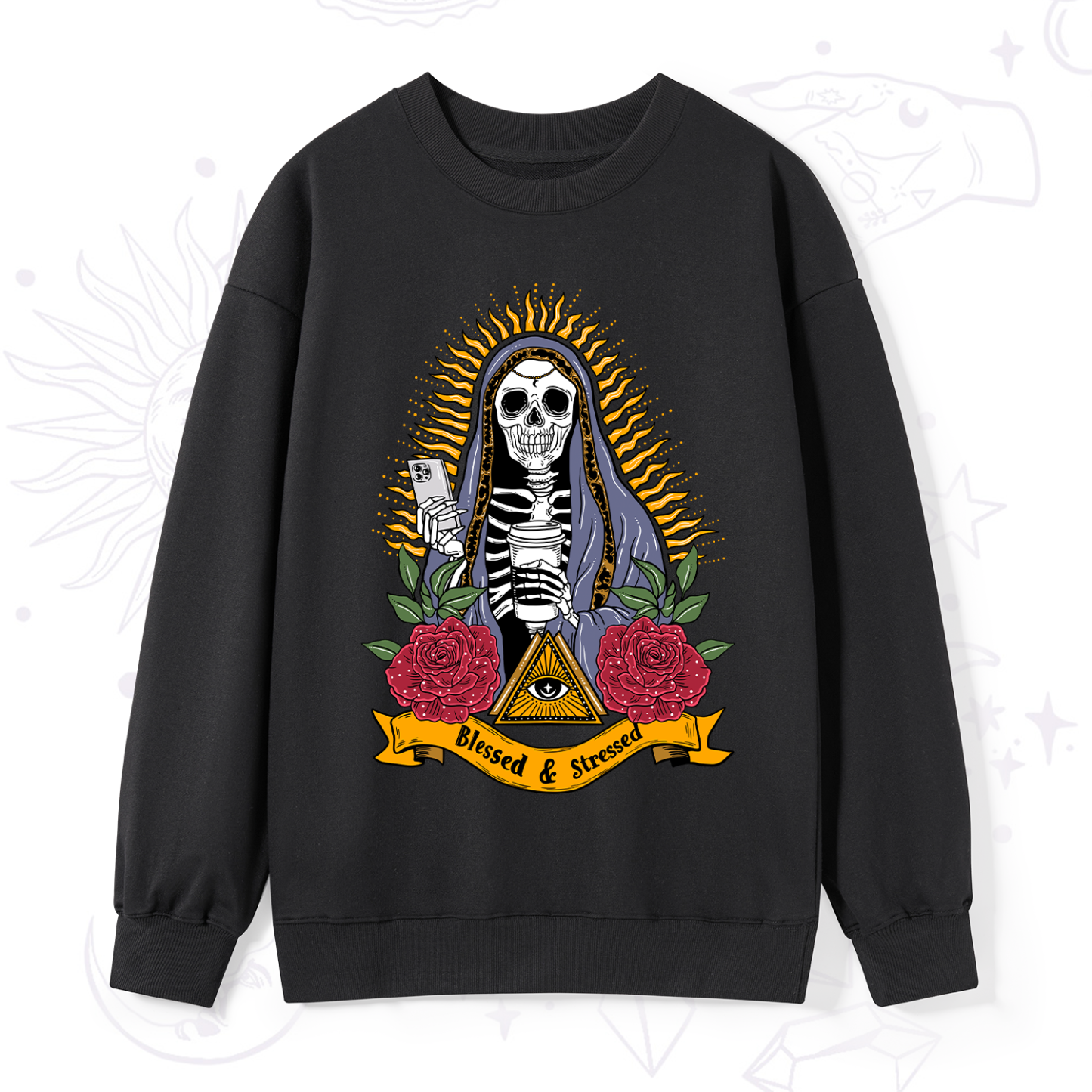 Magic Purplehecate Blessed And Stressed Sweatshirt
