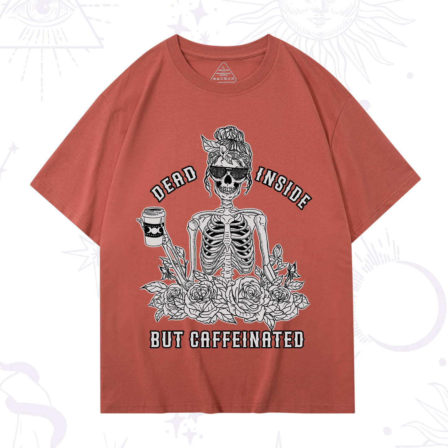 Purplehecate Dead Inside But Caffeinated T-Shirt