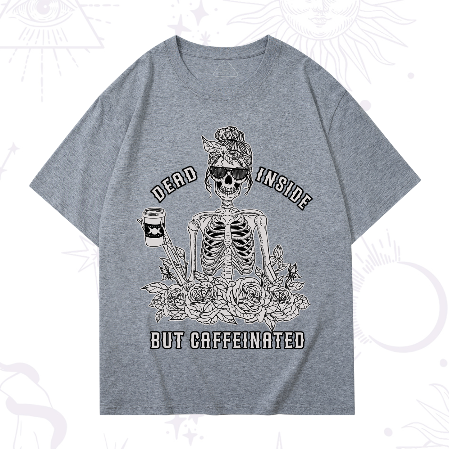 Purplehecate Dead Inside But Caffeinated T-Shirt