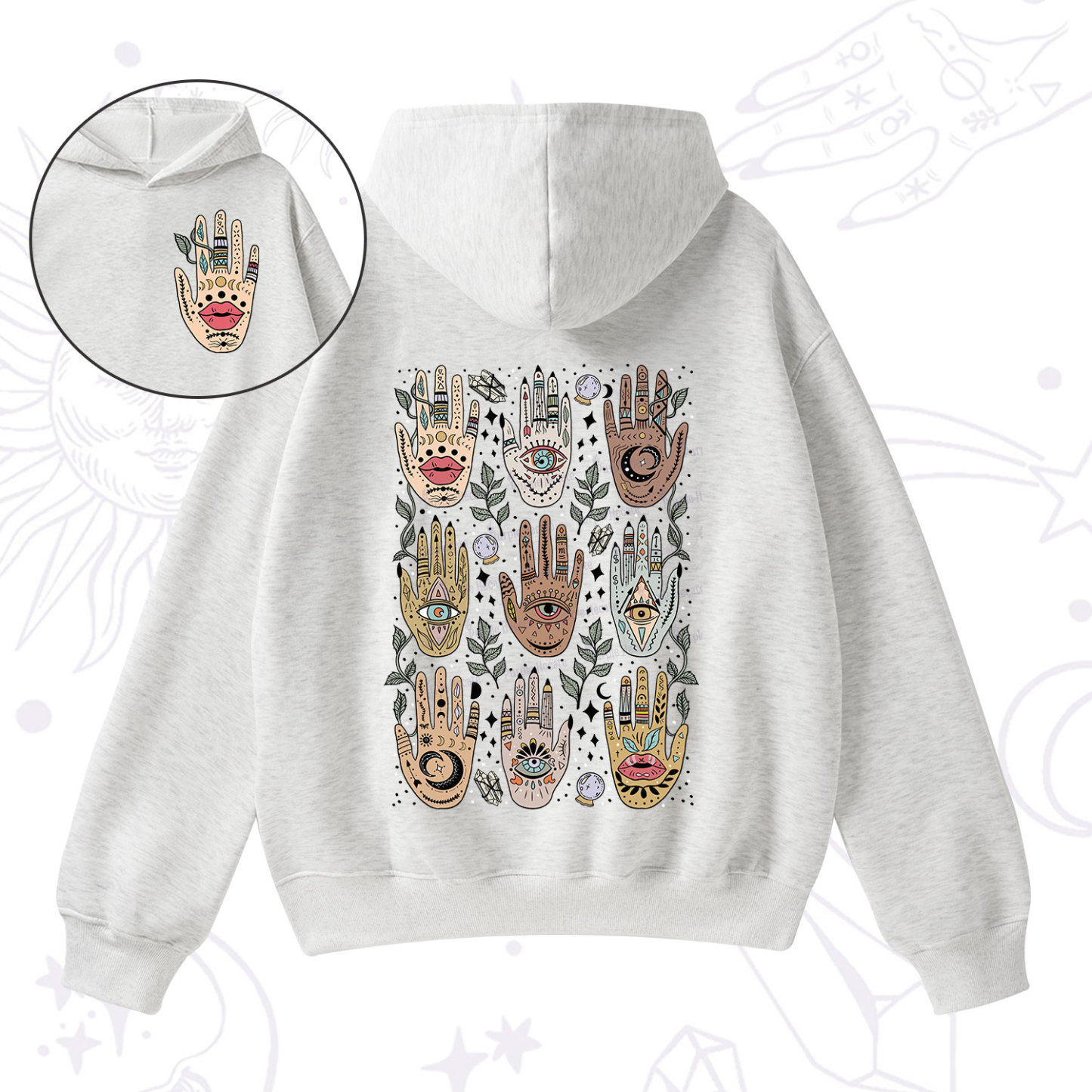 Purplehecate Helping Hands Fleece Hoodie Suit