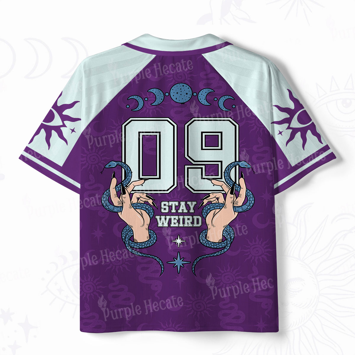 Purplehecate Stay Weird Polo Collar Unisex Jersey