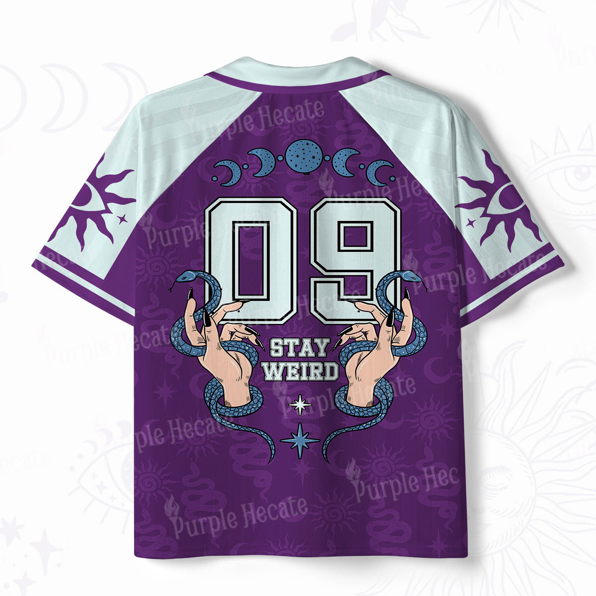 Purplehecate Stay Weird Polo Collar Unisex Jersey