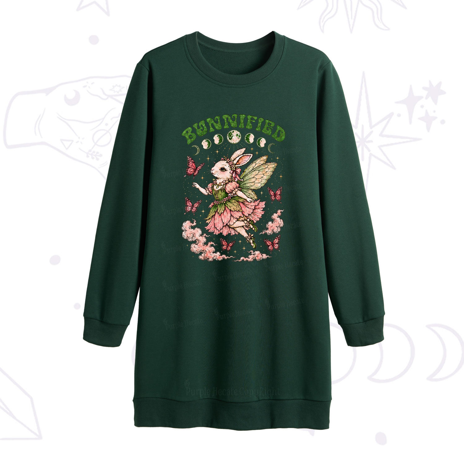 Purplehecate Bunnified Fairy Bunny Sweatshirt Dress