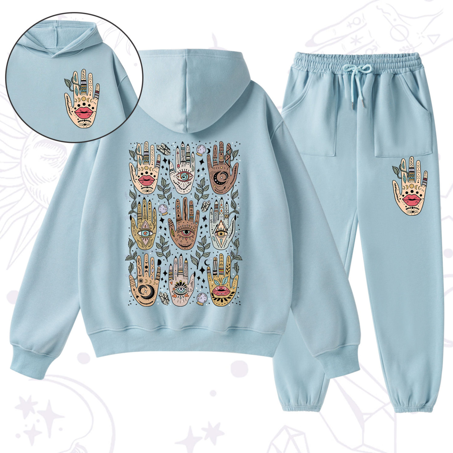 Purplehecate Helping Hands Fleece Hoodie Suit