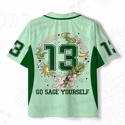Purplehecate Go Sage Yourself Polo Collar Unisex Jersey 