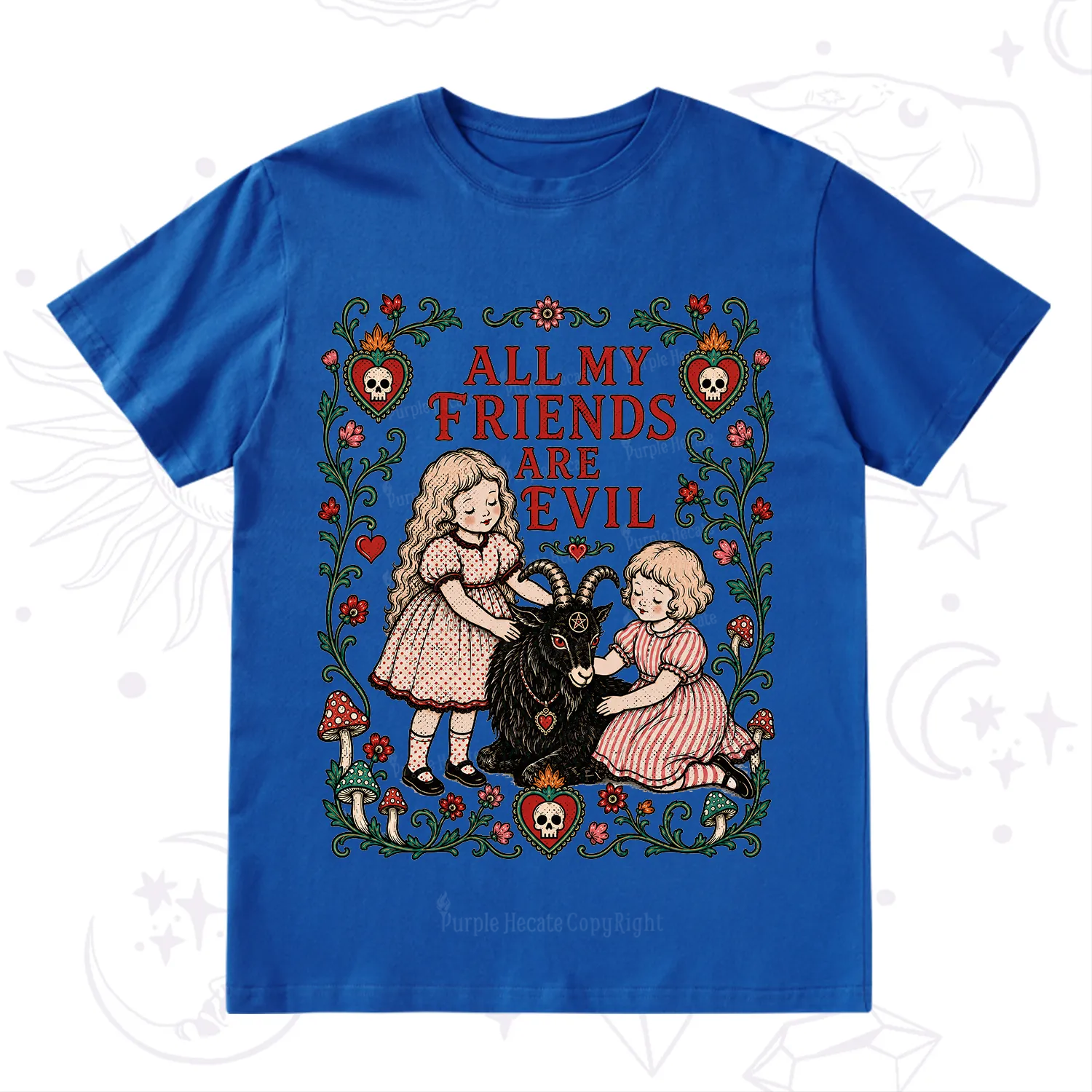 Purplehecate All My Friends Are Evil T-Shirt