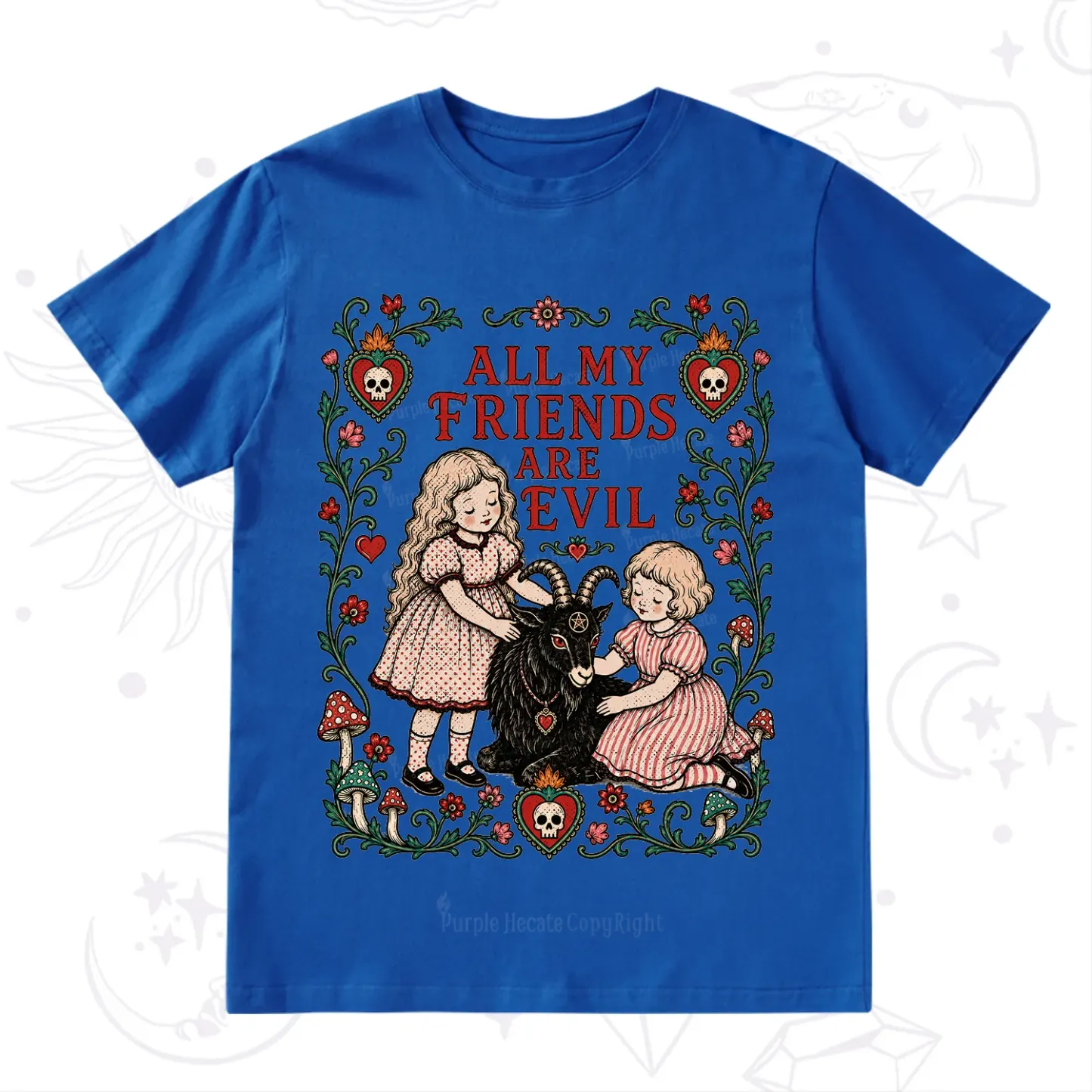 Purplehecate All My Friends Are Evil T-Shirt