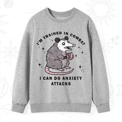 Purplehecate Anixety Attack Opossum Sweatshirt