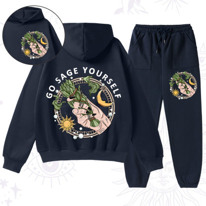 Purplehecate Go Sage Yourself Fleece Hoodie Suit